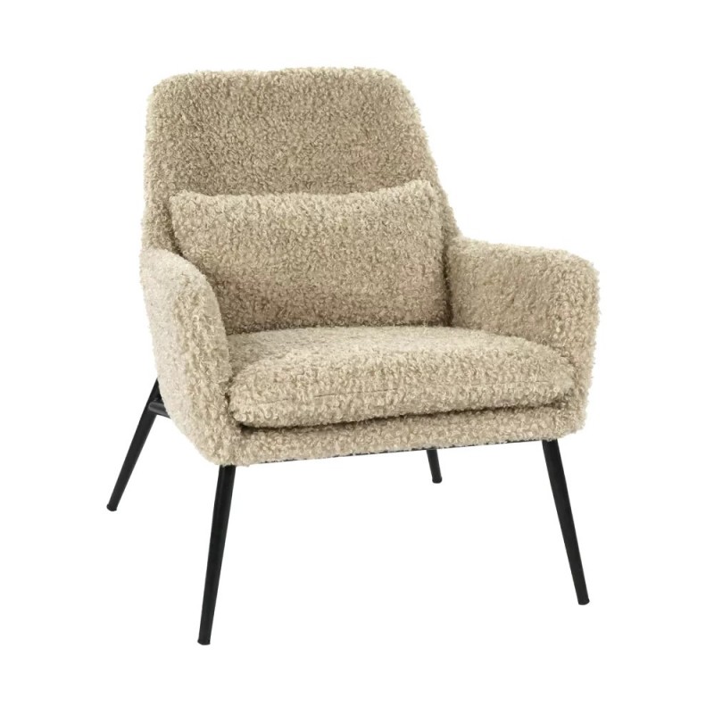 ARMCHAIR ML BEIGE BOUCLE - CHAIRS, STOOLS